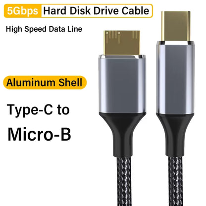 Cable USB | 50cm | USB 3.0 Micro B -> USB C / USB A | 5Gbps | CCE-CUS-42