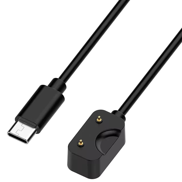 Cable/Clip para Cargar Relojes Samsung Galaxy Fit 3 | USB C / USB A | 1 Metro | Negro / Blanco | CCE-CUS-43