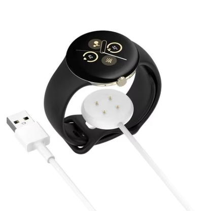 Cable / Clip para Cargar Relojes Google Pixel Watch 2 | USB Tipo A / Tipo C | 1 Metro | Blanco | CCE-CUS-46