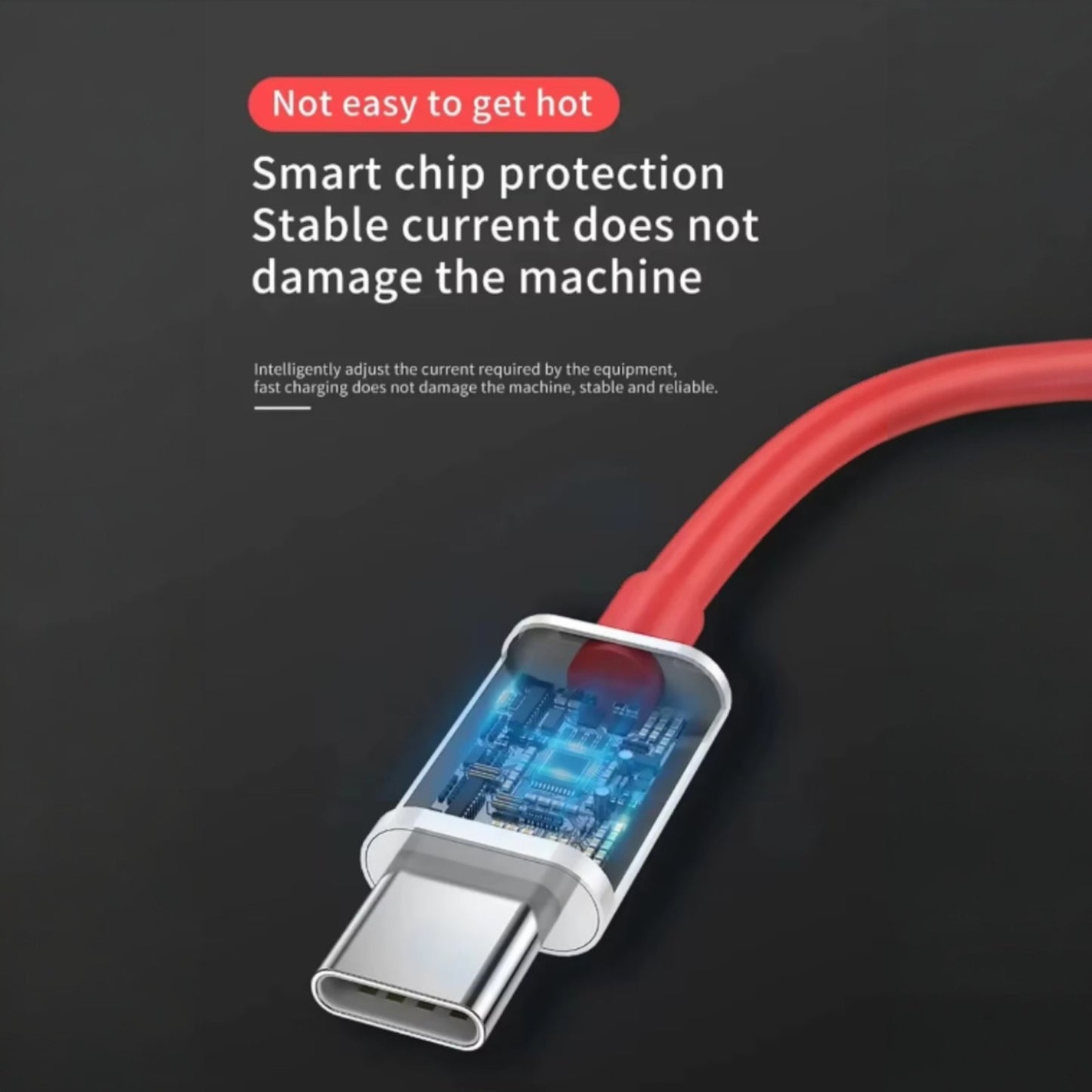 Cable USB para OnePlus | 100W SUPERVOOC | 100cm / 200cm | USB A / USB C | Rojo | CCE-CUS-48