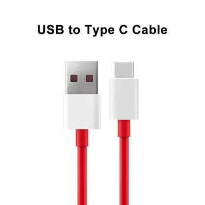 Cable USB para OnePlus | 100W SUPERVOOC | 100cm / 200cm | USB A / USB C | Rojo | CCE-CUS-48