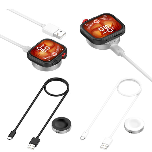 Cargador Magnético para Relojes Huawei / Honor | USB | 1 Metro | Negro / Blanco | CCE-CUS-49