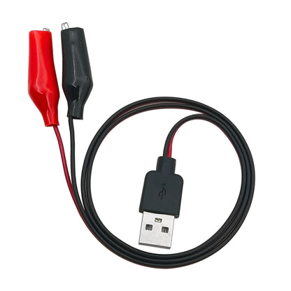 Cable USB a Pinzas Cocodrilo | USB Tipo A Macho | Pruebas y Alimentación | CE-CUS-06