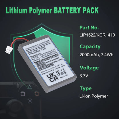 Batería LIP1522 para Control de PlayStation 4 | 3.7V / 2000mAh | CCE-BAT-02