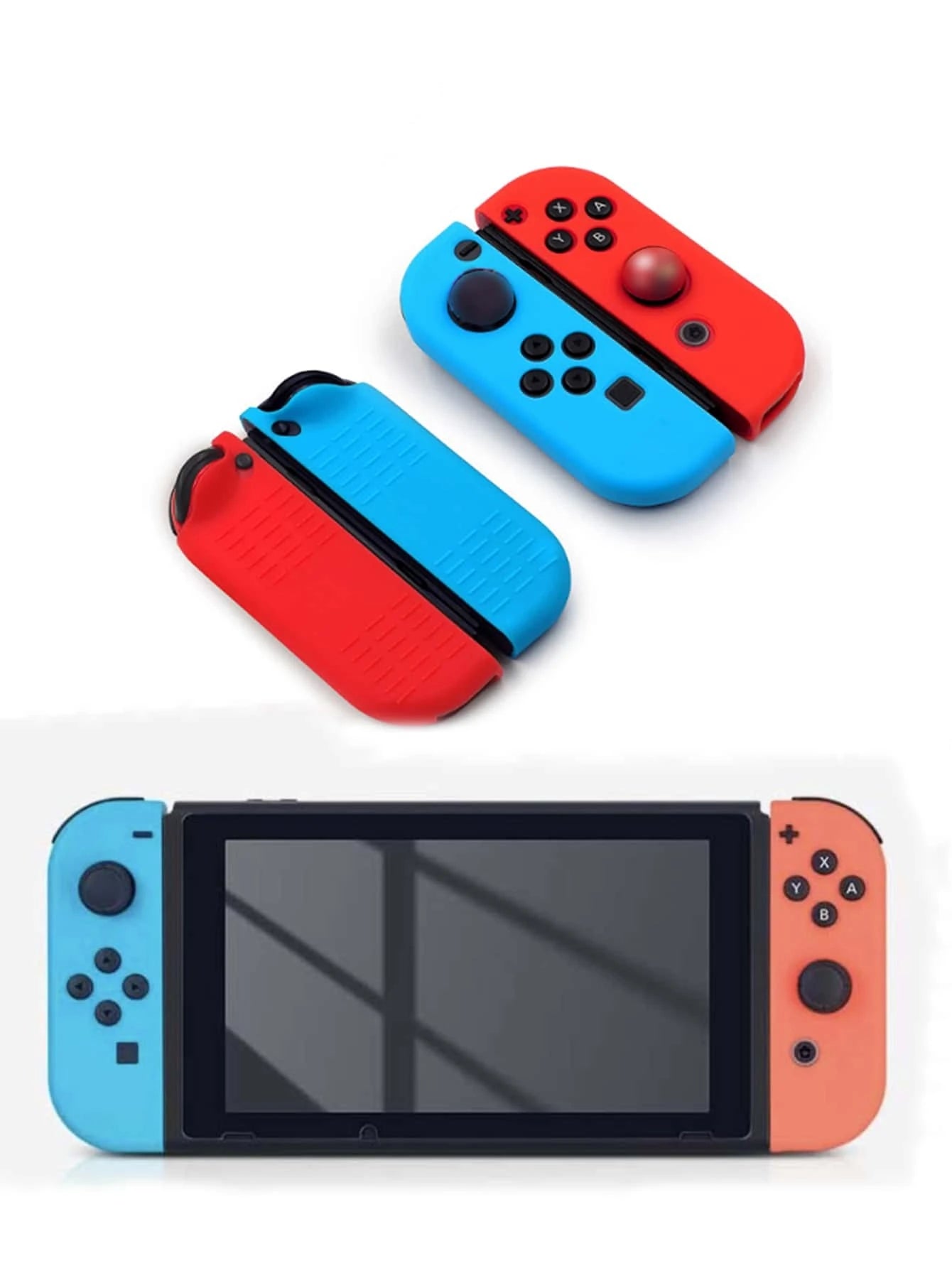 Set de 2 Cases / Protectores para Joy-Con de Nintendo Switch | 2 Estilos | Silicona | CCE-EST-18