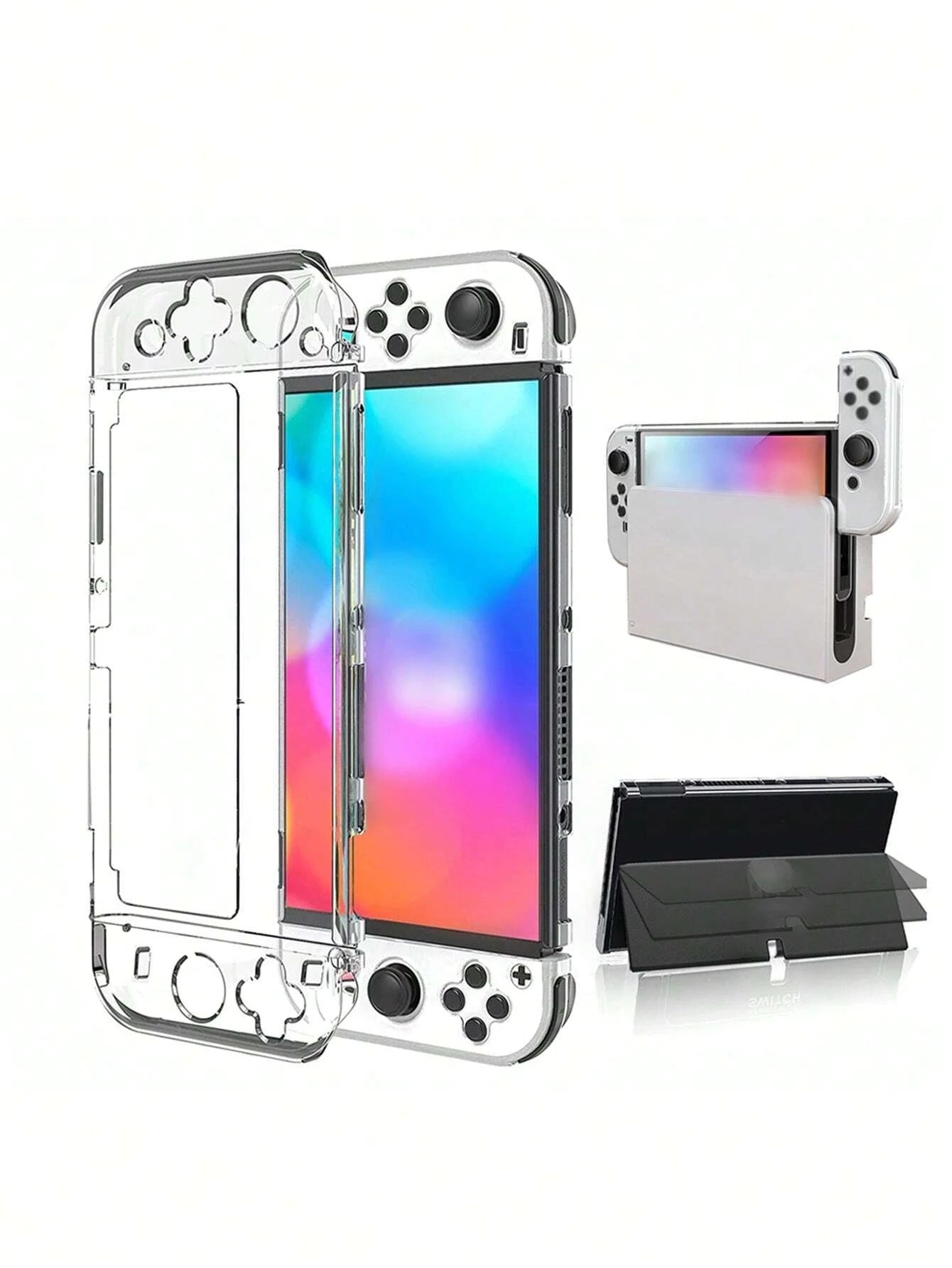 Estuche / Case / Protector para Nintendo Switch OLED | Transparente | Policarbonato | CCE-EST-19