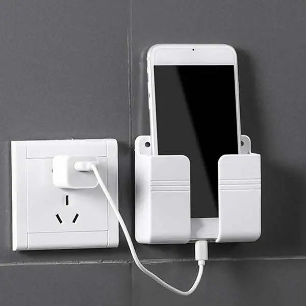 Holder para Celular / Control Remoto | Incluye Cinta Adhesiva de Doble Cara | Blanco / Negro | CCE-HLD-04