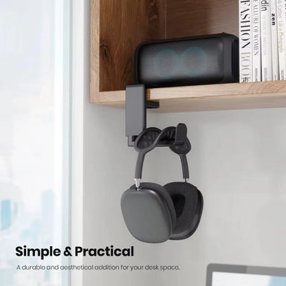Holder para Audífonos / Headsets | Giratorio 360 Grados | Sin Perforación | CCE-HLD-06