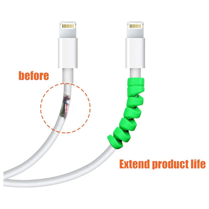 Protector para Cable en Espiral | 4 Pack | Plástico | CCE-ORG-09