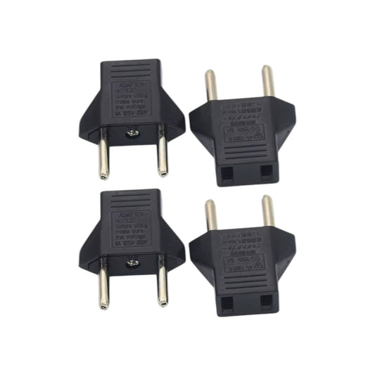 Adaptador Eléctrico | 4 Pack | Conector Americano -> Conector Europeo | 220V / 6A | CE-AD-44