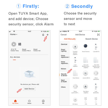 Detector de Humo WiFi Tuya Smart | App | CE-DET-01