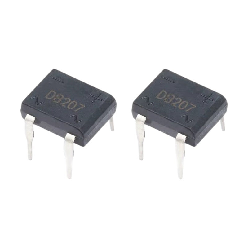 Puente Rectificador DB207S | 5 Pack | 1000V / 2A | DIP-4 | CE-DIO-22
