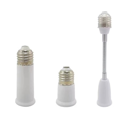 Extensor de Socket E27 a E27 para Bombillo LED | 65mm / 95mm / 197mm (Flexible) | Uso General | CE-EMP-23