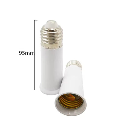 Extensor de Socket E27 a E27 para Bombillo LED | 65mm / 95mm / 197mm (Flexible) | Uso General | CE-EMP-23