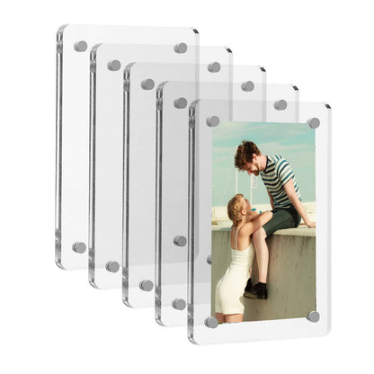 Marco Magnético de Acrílico para Fotos Instax y Polaroid, Doble Cara, 6.25cm x 9cm - Centroniks