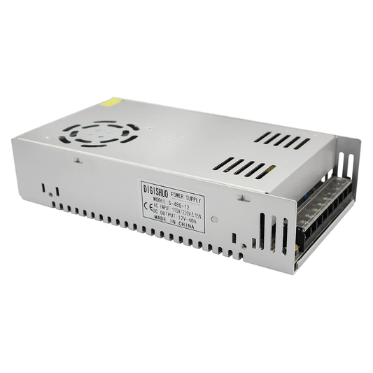 Fuente de Poder | 12V / 40A | Con Ventilador | CE-FPR-02