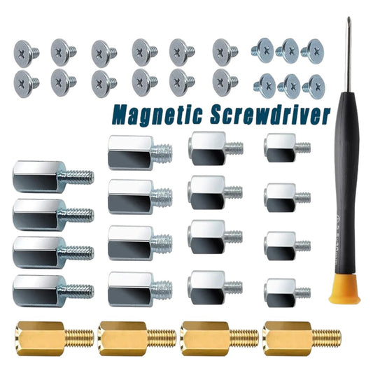 Kit de Tornillos para Montaje de SSD M.2 | 40 Pack | Incluye Destornillador Magnético | CE-HRM-03