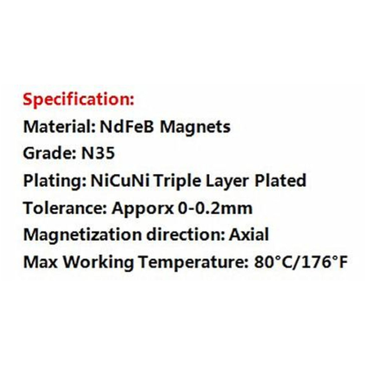 Imanes N35 | 10 Pack | Discos / 6mm x 3mm | CE-IMN-01