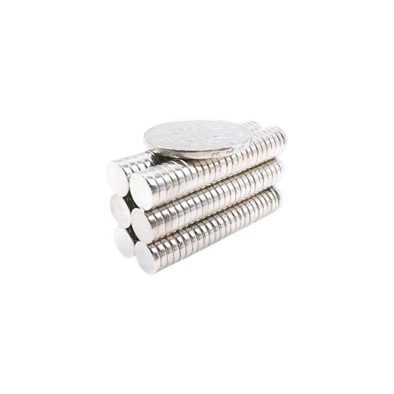 Imanes N35 10 Pack Discos 8mm x 2mm - Centroniks