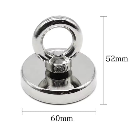 Gancho Magnético / Imán de Neodimio N52 | 14kg / 20kg / 36kg / 45kg / 55kg / 70kg / 115kg / 230kg | CE-IMN-10