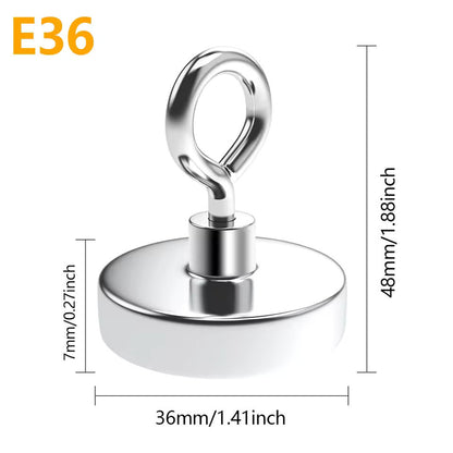 Gancho Magnético / Imán de Neodimio | 14kg / 20kg / 36kg / 45kg / 55kg / 70kg / 115kg / 230kg | CE-IMN-10