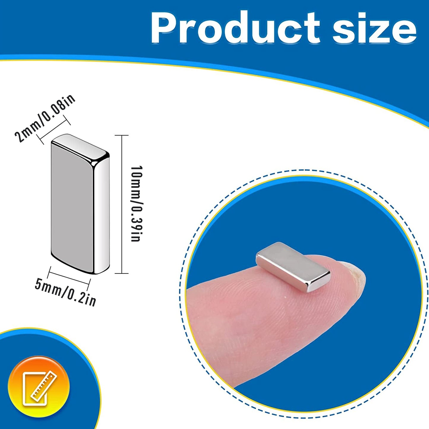 Imanes N35 | 10 Pack | Prismas / 10mm x 5mm x 2mm | CE-IMN-15