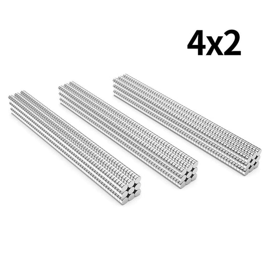 Imanes N35 | 10 Pack | Discos / 4mm x 2mm | CE-IMN-16