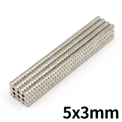 Imanes N35 | 10 Pack | Discos / 5mm x 3mm | CE-IMN-20
