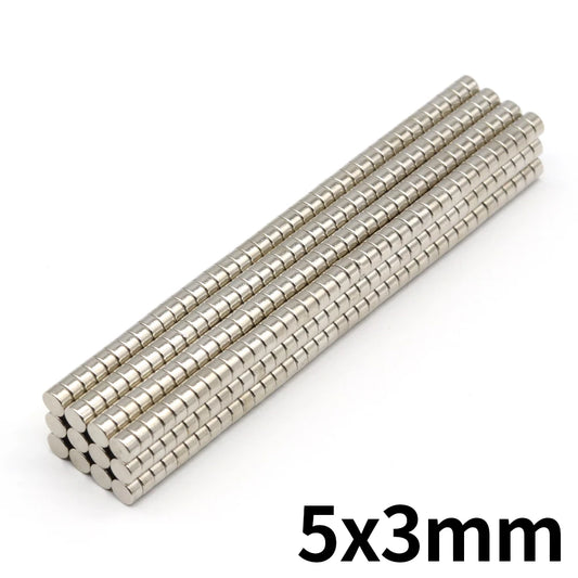 Imanes N35 | 10 Pack | Discos / 5mm x 3mm | CE-IMN-20