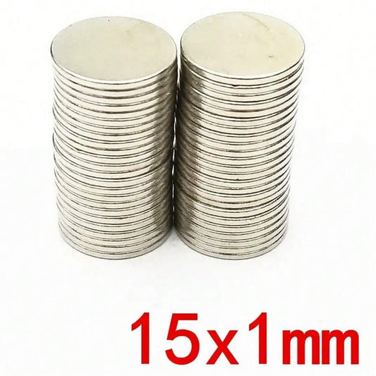 Imanes N35 | 10 Pack | Discos / 15mm x 1mm | CE-IMN-23