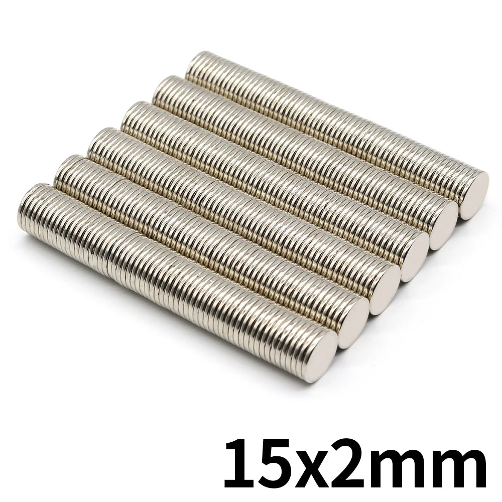 Imanes N35 | 5 Pack | Discos / 15mm x 2mm | CE-IMN-32