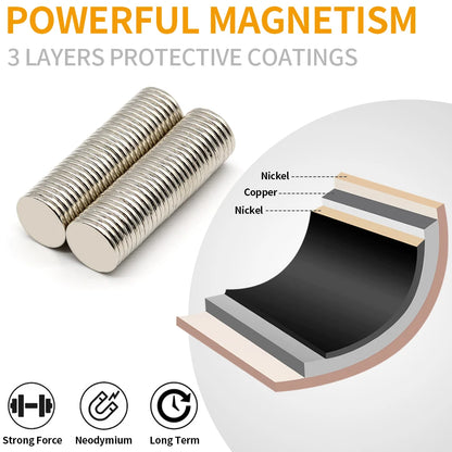 Imanes N35 | 5 Pack | Discos / 15mm x 2mm | CE-IMN-32
