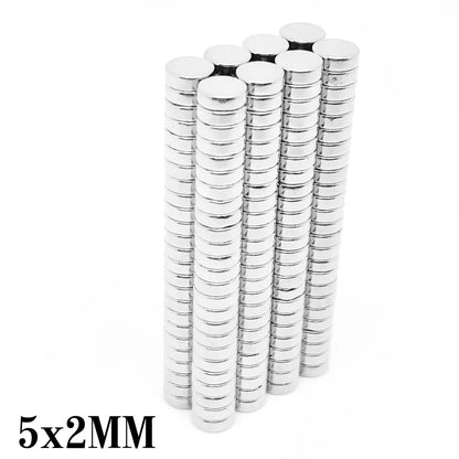 Imanes N35 | 10 Pack | Discos / 5mm x 2mm | CE-IMN-33