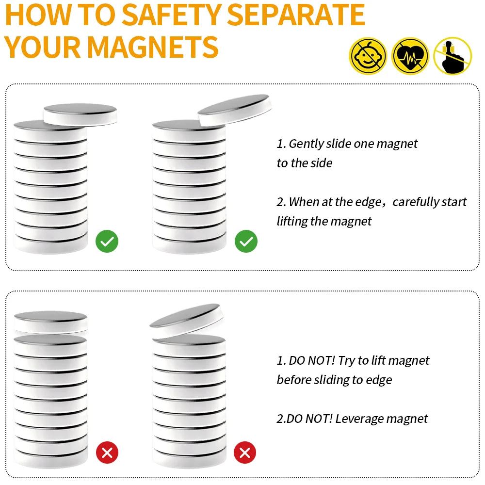 Imanes N35 | 10 Pack | Discos / 8mm x 3mm | CE-IMN-34