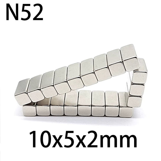 Imanes N52 | 10 Pack | Prismas / 10mm x 5mm x 2mm | CE-IMN-40