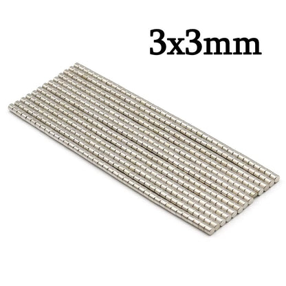 Imanes N35 | 10 Pack | Discos - Cilindros / 3mm x 3mm | CE-IMN-43