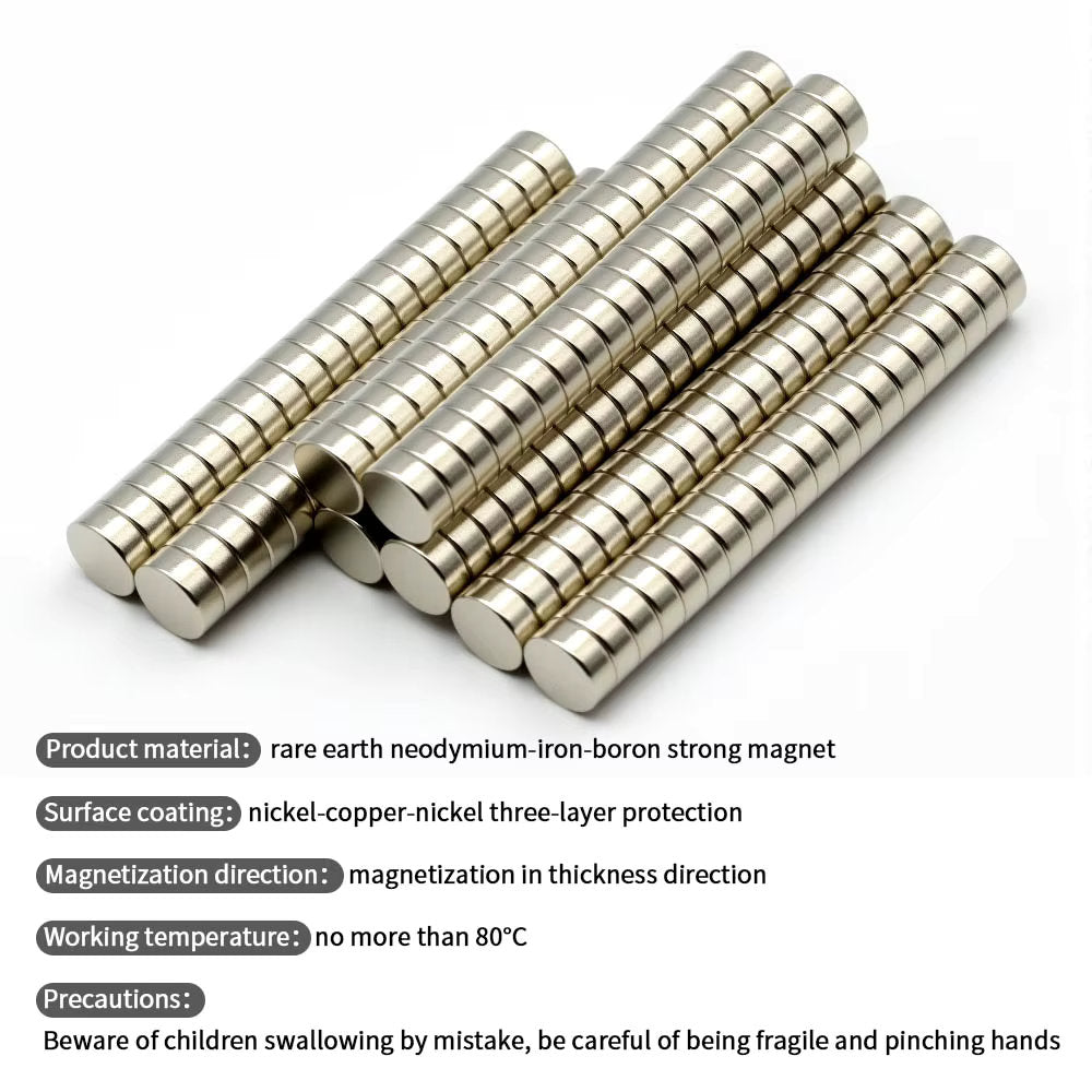 Imanes de Neodimio N35 10 Pack Discos 7mm x 3mm - Centroniks