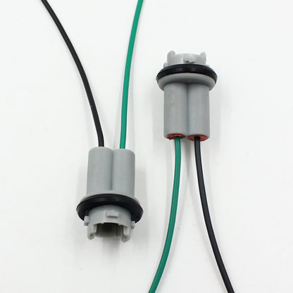 Base / Socket para Bombillos T10 | 30cm | Uso en Vehículos | Negro-Verde | CE-LED-19
