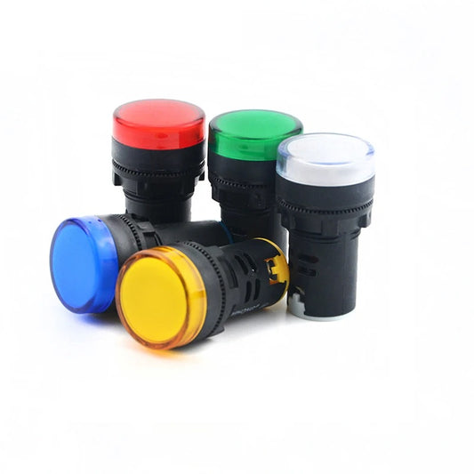 Luz Piloto LED | 22mm | 110V AC | Azul / Amarillo / Rojo / Verde / Blanco | CE-LED-21
