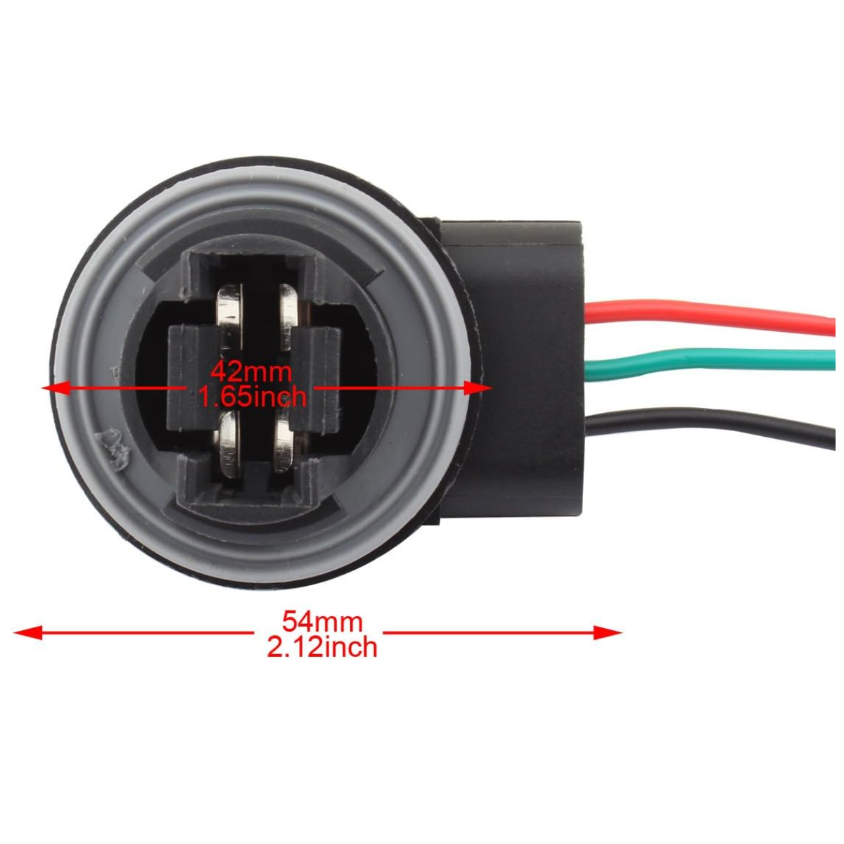 Bases / Sockets T25 / 3157 | 2 Pack | 14cm | Uso en Vehículos | CE-LED-23