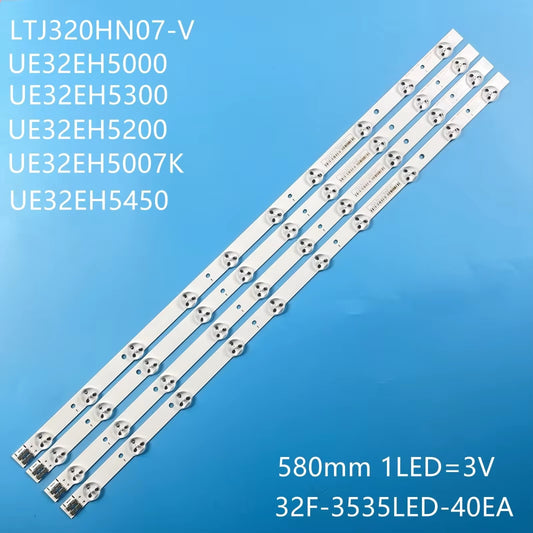 Tiras LED D1GE-320SC1-R2 para Retroiluminación de Pantalla | 4 Pack | CE-LED-24
