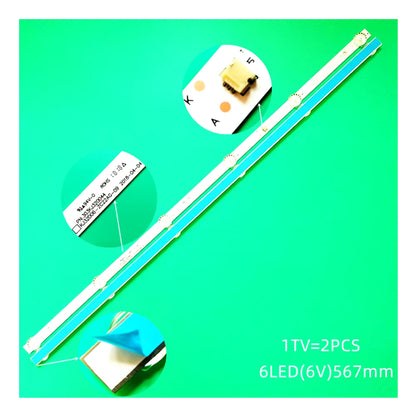 Tiras LED 303KJ320052E para Retroiluminación de Pantalla | 2 Pack | CE-LED-28