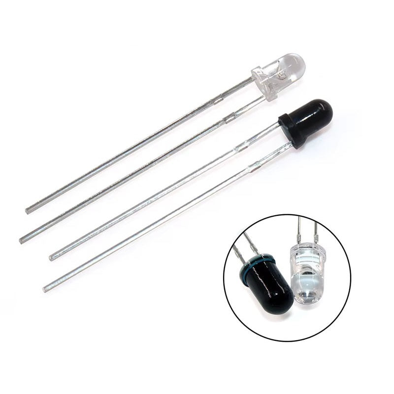 LED / Infrarrojo Emisor + Receptor | 10 Pack | 940nm | 3mm | CE-LED-38