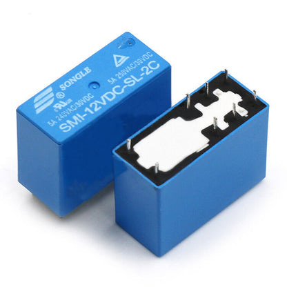 Relay Electromecánico Songle SMI | DC 5V / 12V / 24V | Configuraciones A / C / 2C | CE-REL-06