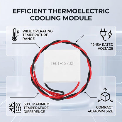 Placa Termoeléctrica Peltier TEC1-12702 12V 2A - Centroniks