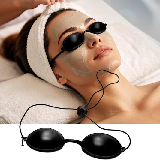 Gafas de Protección para Tratamientos IPL y Láser | Silicona | Negro | Talla S / Talla L | CES-PRT-01