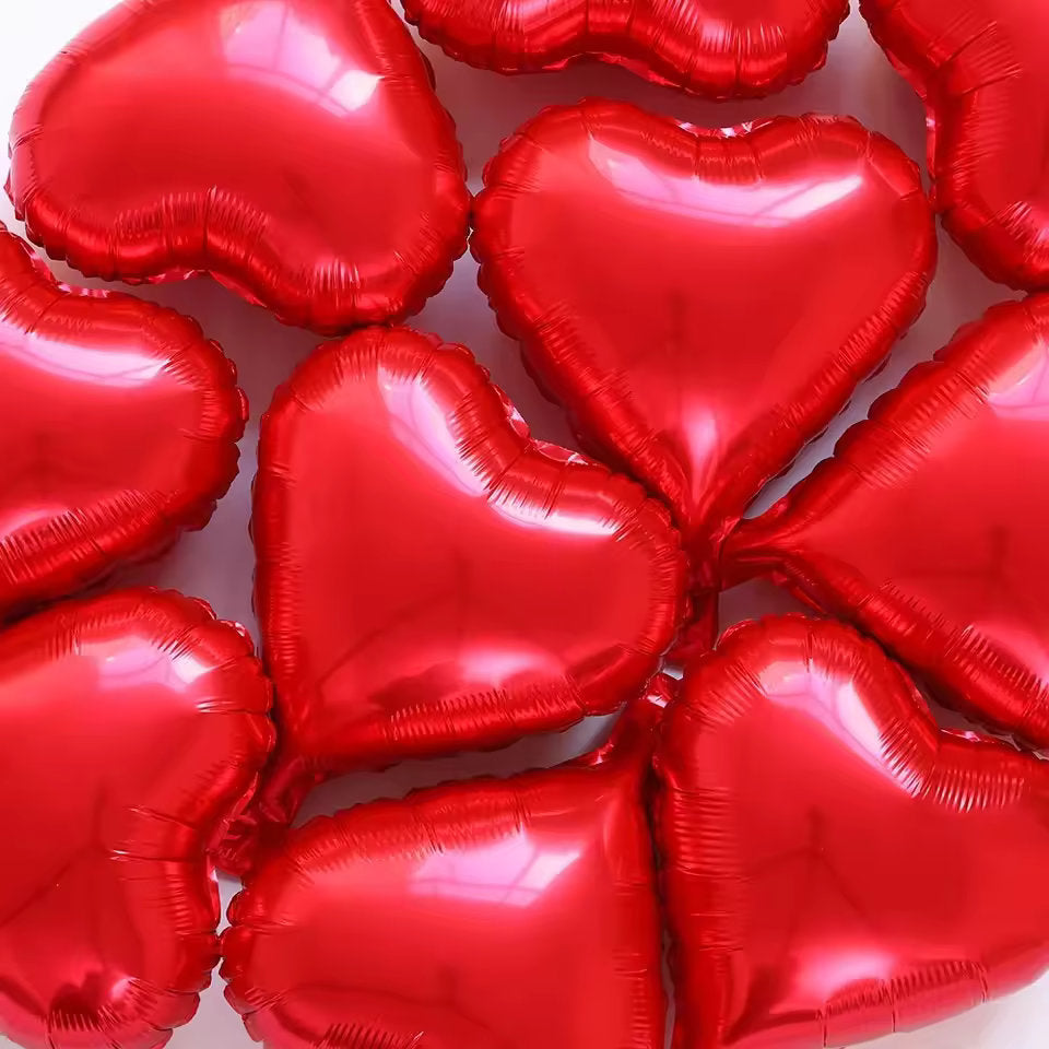 Set de 5 Globos con Forma de Corazón | 18 Pulgadas | CGF-GLB-18