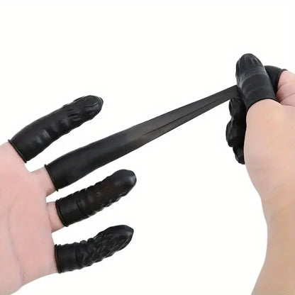 Protectores para Dedos | 10 Pack | Negro | Látex | CHO-ACD-03