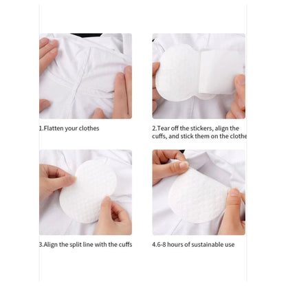 Almohadillas Absorbentes de Sudor para Axilas | 10 Pack | Desechables | CHO-DSD-01