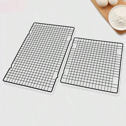 Set de 2 Rejillas / Parrillas de Enfriamiento Antiadherentes | Negro | Hierro | CHO-ENF-01
